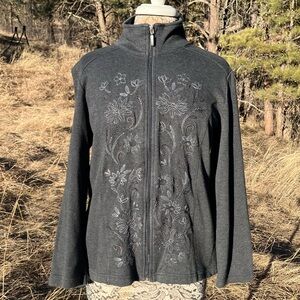 Embroidered Sweater by Breckenridge. Petite Large